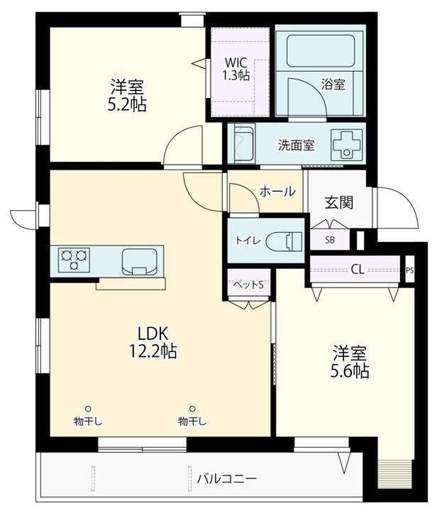 方南町アパートメントの間取り