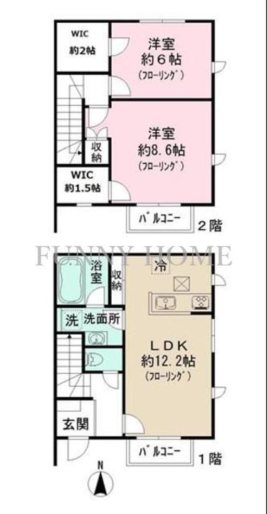 東京都杉並区永福4(一戸建)の賃貸物件の間取り
