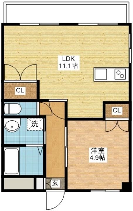 長崎県長崎市平間町(アパート)の賃貸物件の間取り