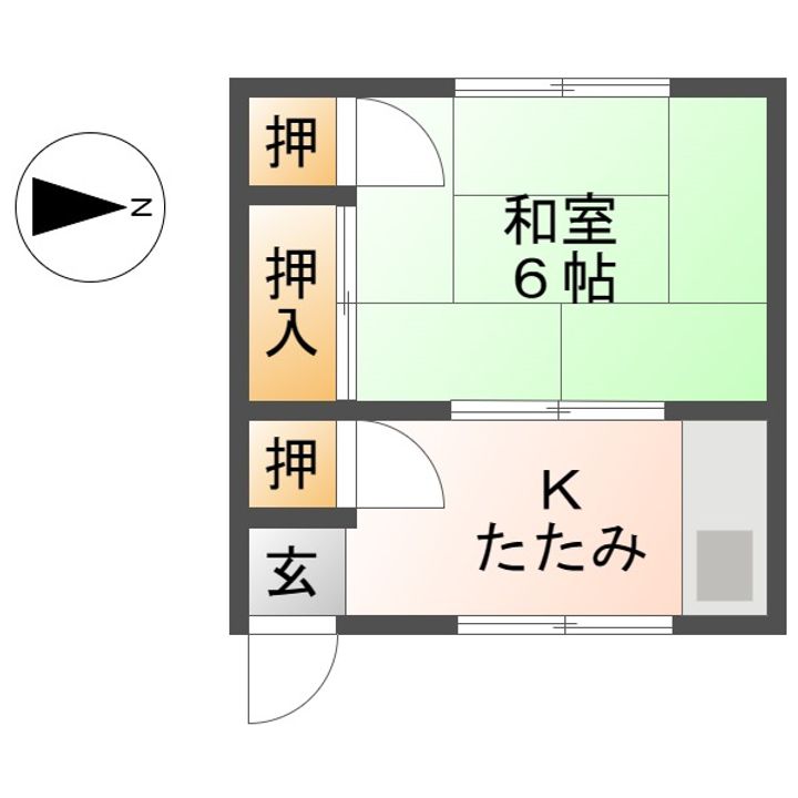 水月荘の間取り