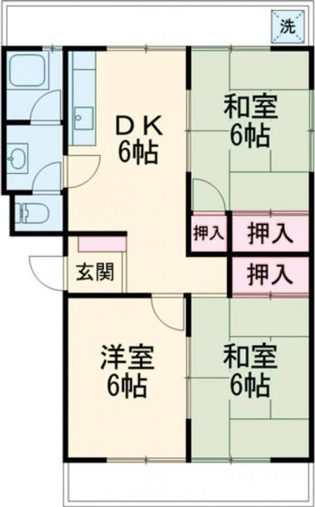 中筋マンションの間取り