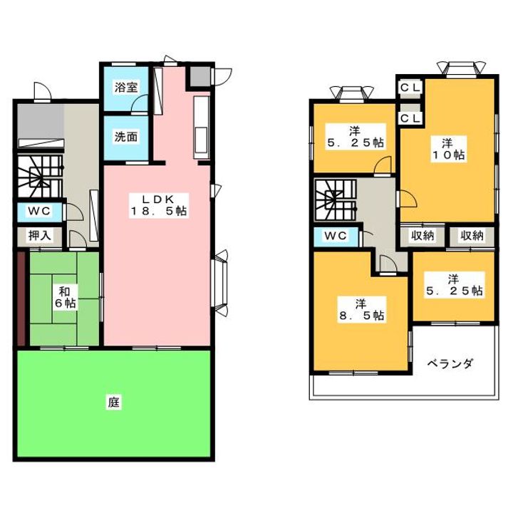 静岡県静岡市駿河区大谷(一戸建)の賃貸物件の間取り