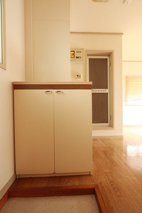 ハイツキナセの玄関