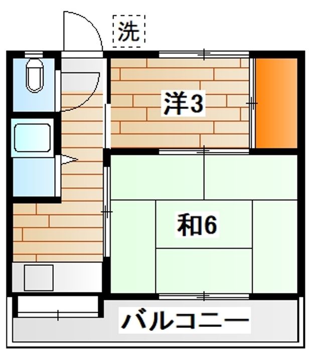 神奈川県横浜市鶴見区下末吉5(アパート)の賃貸物件の間取り