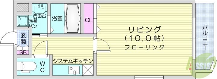 大行院丁スクエアの間取り