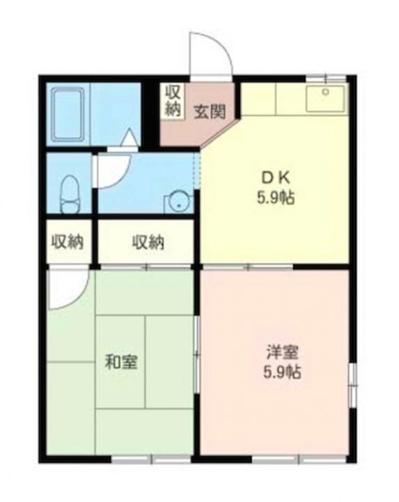 ペルテ・ハイローズBの間取り