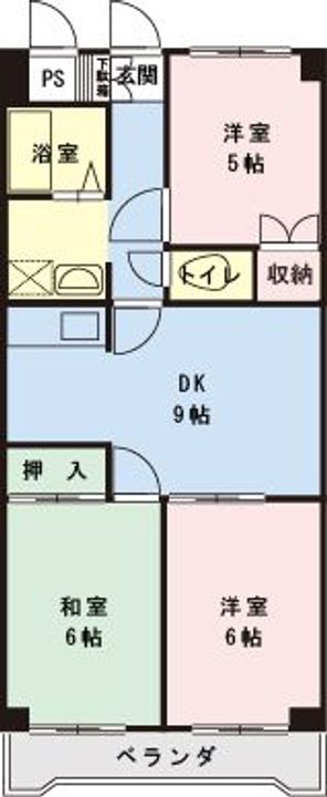 千葉県浦安市富士見3(マンション)の賃貸物件の間取り