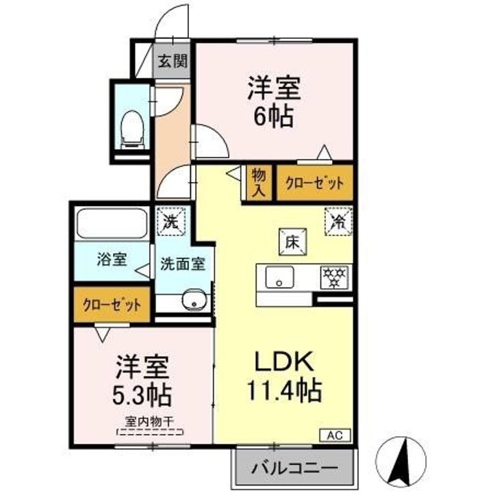 D-ROOM Fourth B棟の間取り