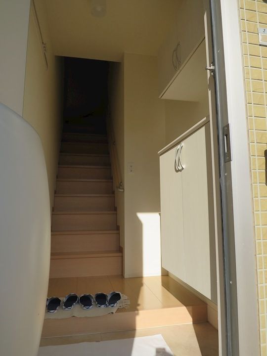 茨城県稲敷郡阿見町本郷1(アパート)の賃貸物件の玄関