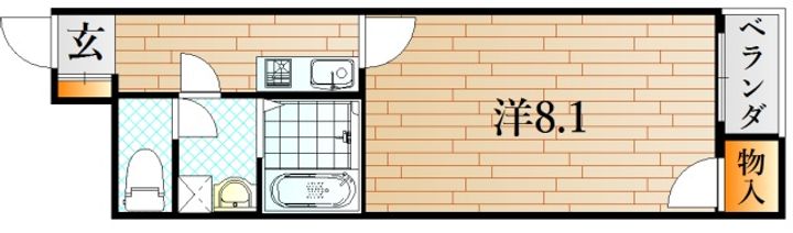 山口県下関市笹山町(アパート)の賃貸物件の間取り