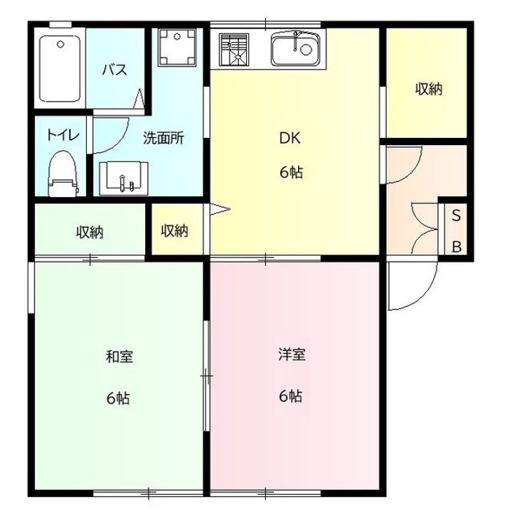 コンフォール Dの間取り