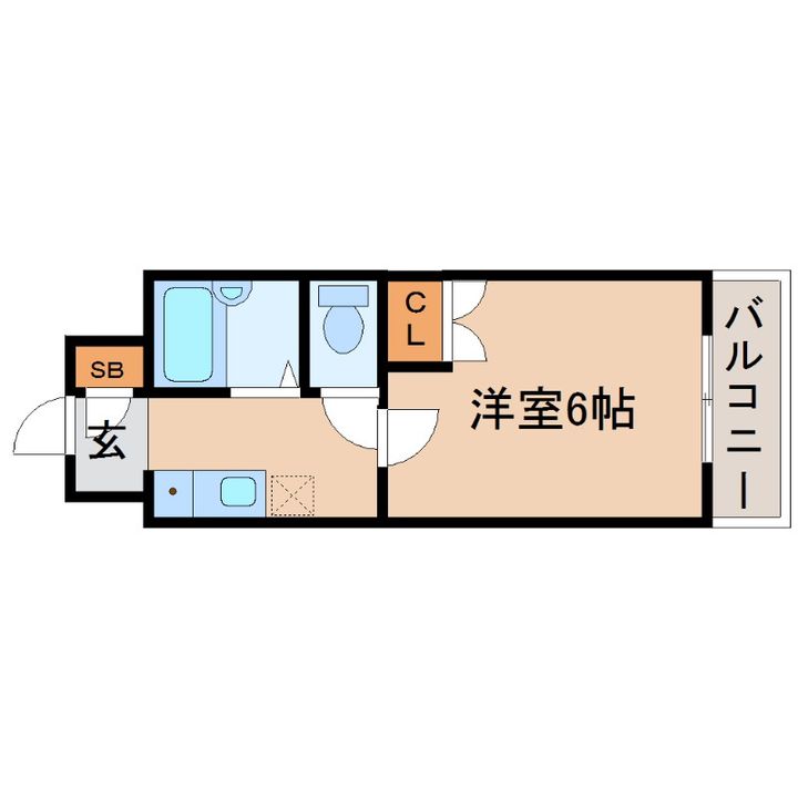 兵庫県尼崎市西本町8(マンション)の賃貸物件の間取り