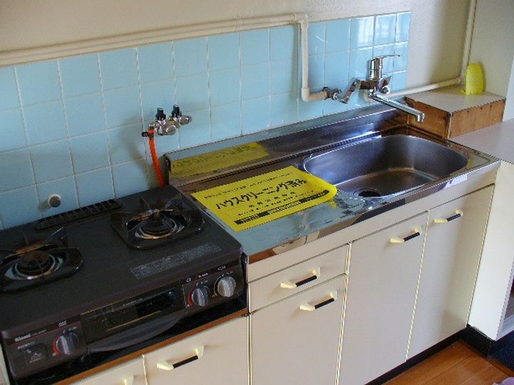 岡山県倉敷市松島(マンション)の賃貸物件のキッチン