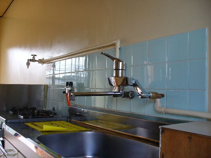 岡山県倉敷市松島(マンション)の賃貸物件のキッチン