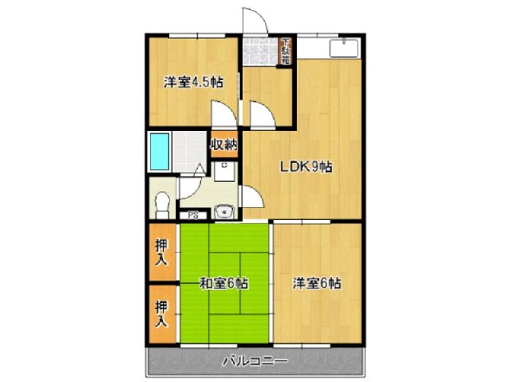 ニューロイヤルビルの間取り