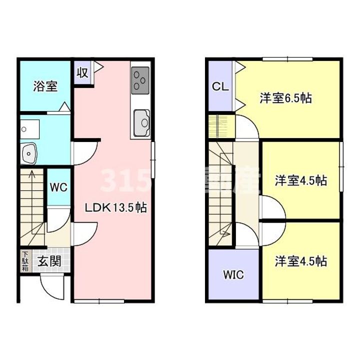 岐阜県各務原市那加新田町2(一戸建)の賃貸物件の間取り