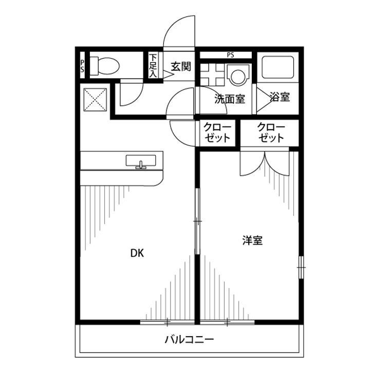 アムール ルネの間取り