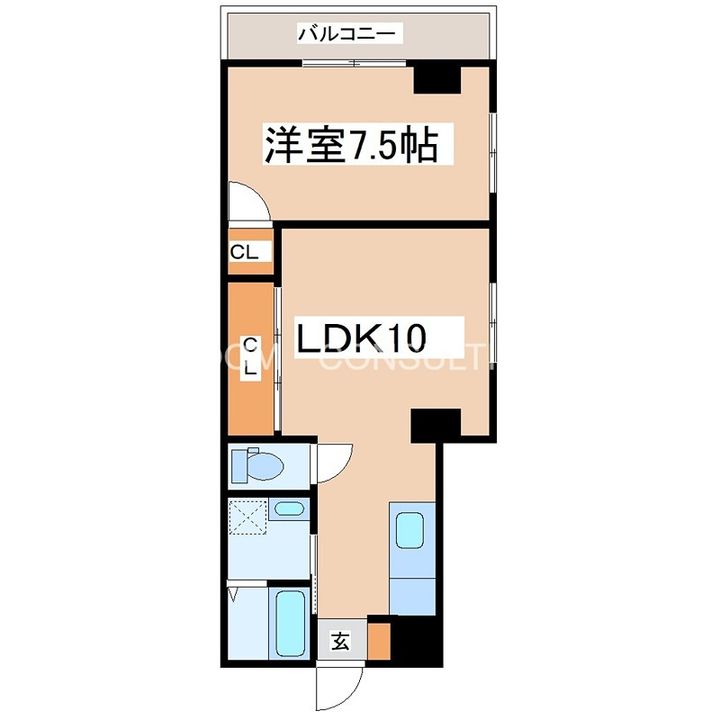鹿児島県鹿児島市草牟田1(マンション)の賃貸物件の間取り