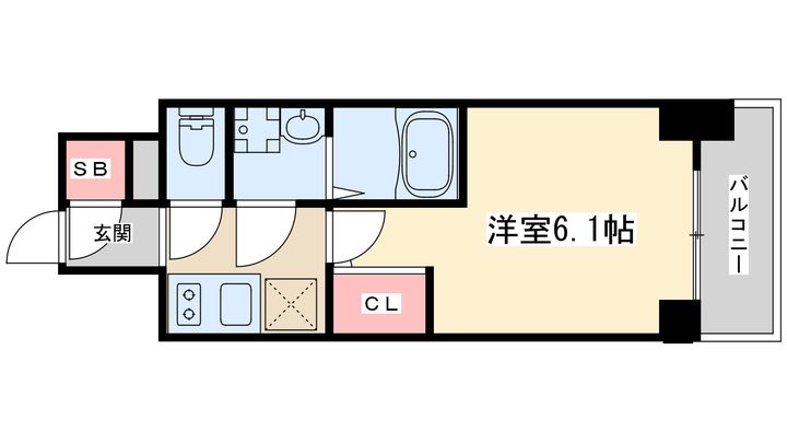 エスリード新大阪ラヴァーグの間取り
