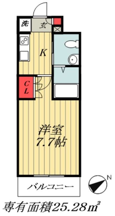 千葉県浦安市堀江6(マンション)の賃貸物件の間取り