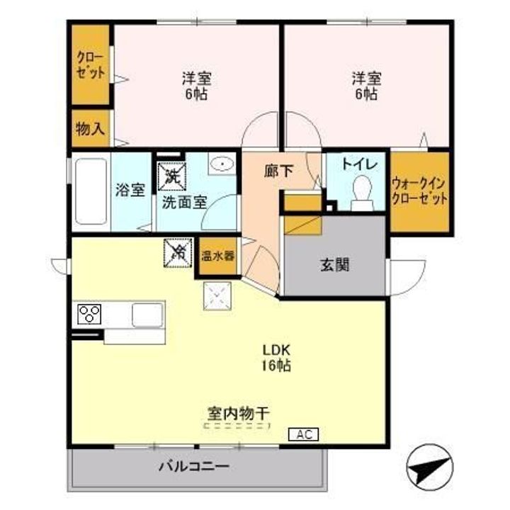 新潟県上越市栄町1(アパート)の賃貸物件の間取り