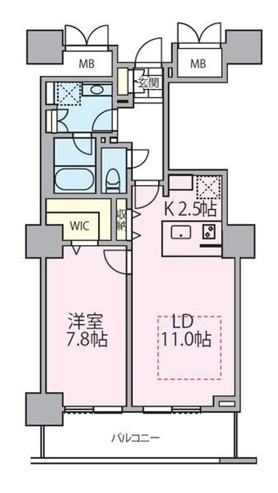 東京都荒川区南千住4(マンション)の賃貸物件の間取り