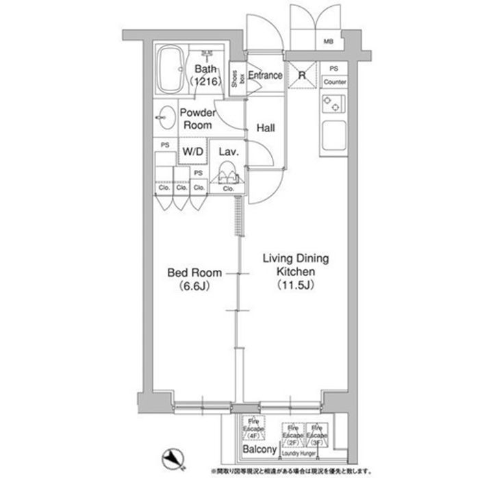 コンフォリア原宿の間取り