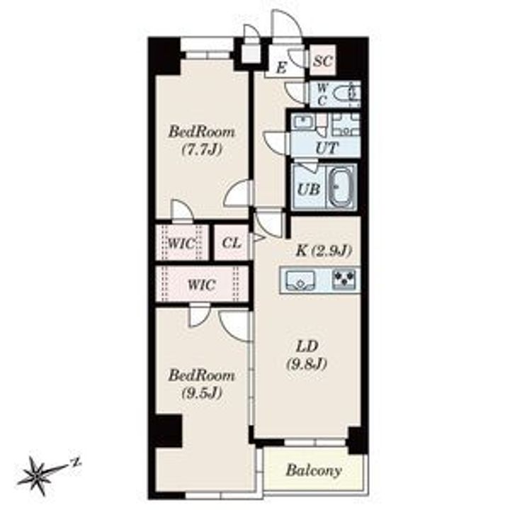 S-RESIDENCE神沢affordの間取り
