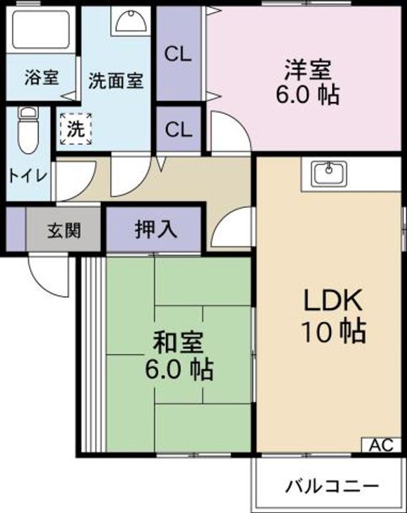 アネックス・ヒロ B棟の間取り