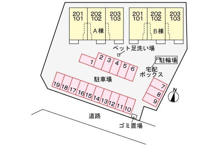 グランウッドAの地図