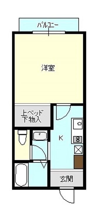 新潟県新発田市新栄町2(アパート)の賃貸物件の間取り