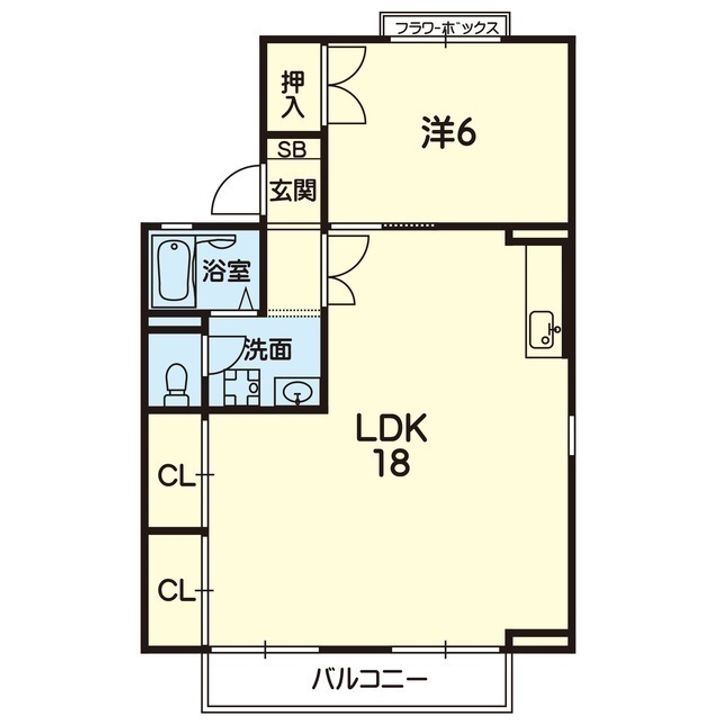 calme桜木の間取り