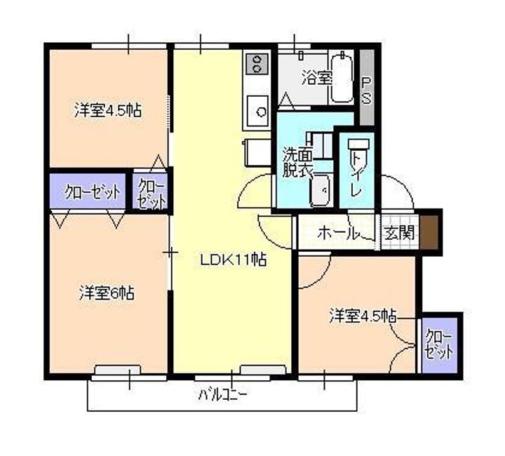 パール東根の間取り