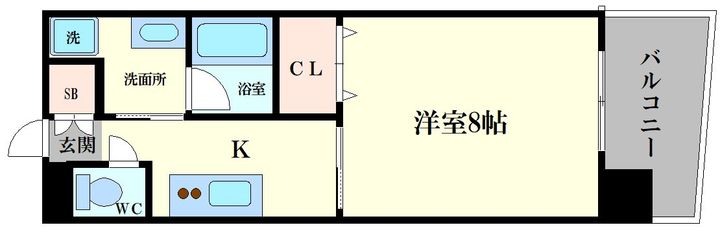 CITY SPIRE美章園の間取り
