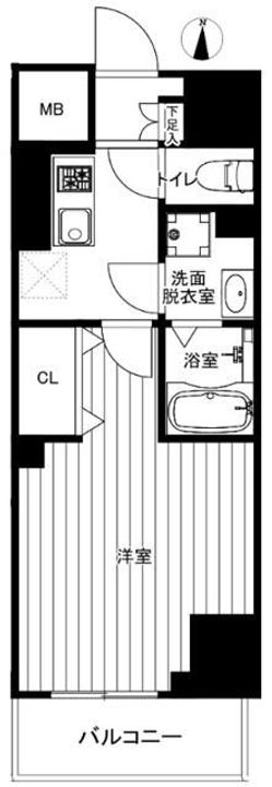 東京都墨田区江東橋4(マンション)の賃貸物件の間取り