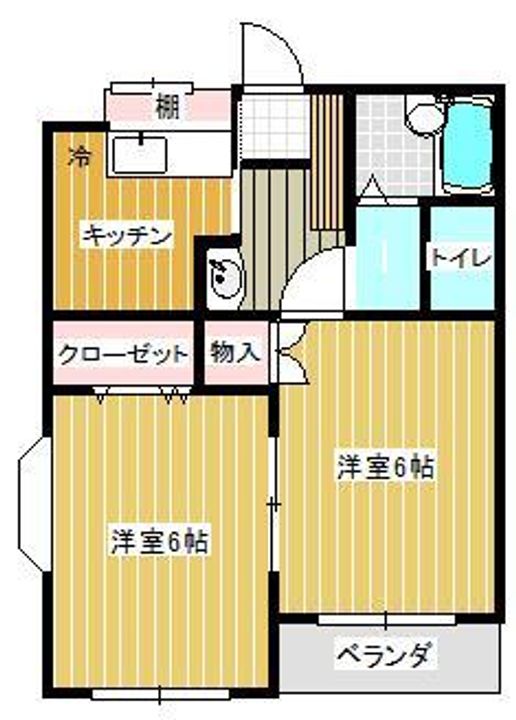 スクエアサイド緑町の間取り
