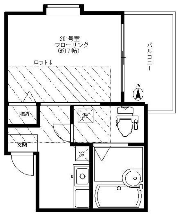 東京都豊島区要町1(アパート)の賃貸物件の間取り
