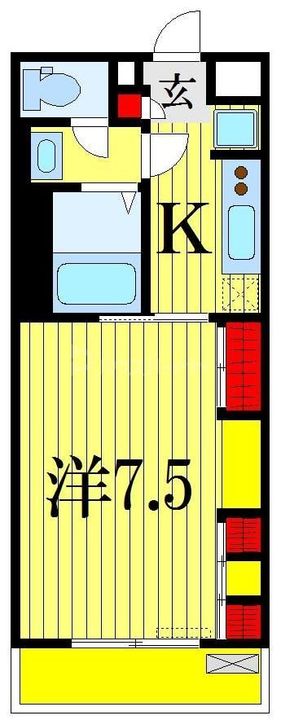 千葉県船橋市行田町(アパート)の賃貸物件の間取り