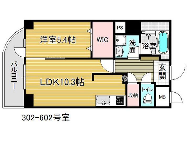 大阪府大阪市鶴見区横堤4(マンション)の賃貸物件の間取り