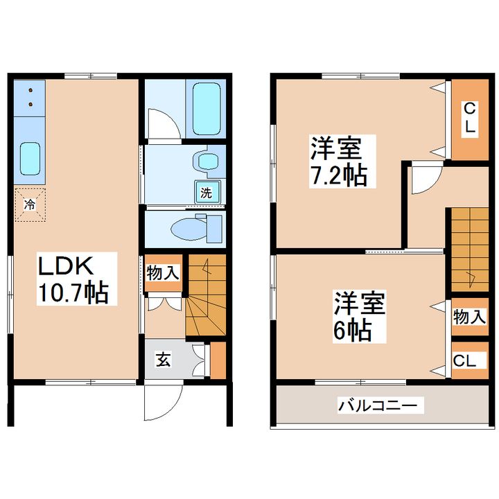 宮城県名取市飯野坂2(一戸建)の賃貸物件の間取り
