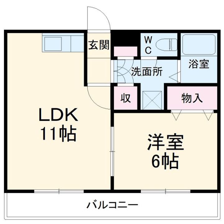 赤尾ハイツ井野の間取り