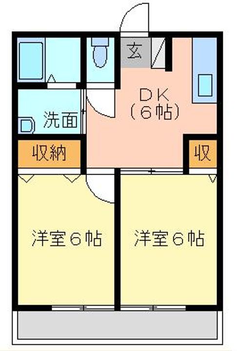 サンヒルズAの間取り