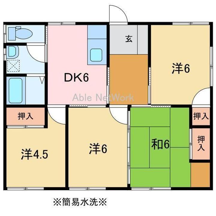 愛媛県新居浜市船木(一戸建)の賃貸物件の間取り