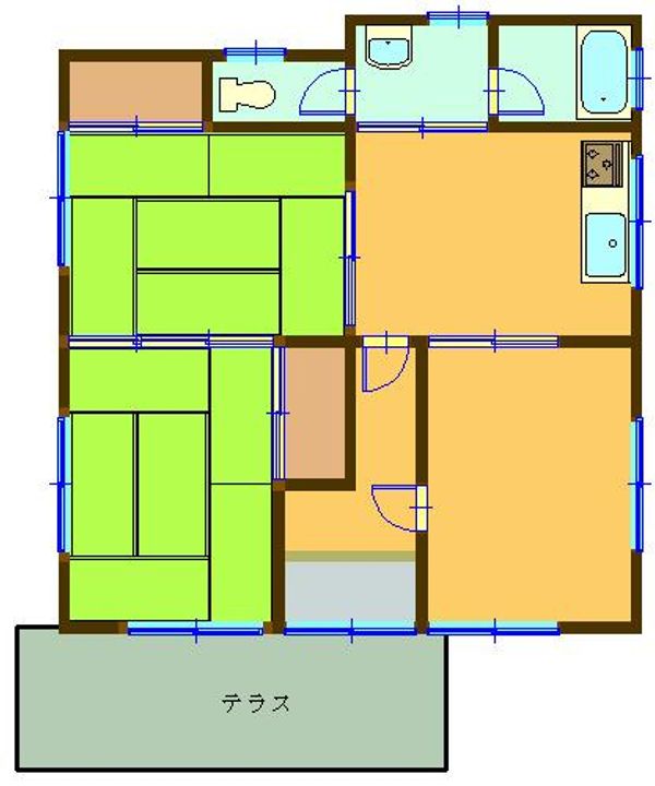 茨城県石岡市若宮4(一戸建)の賃貸物件の間取り
