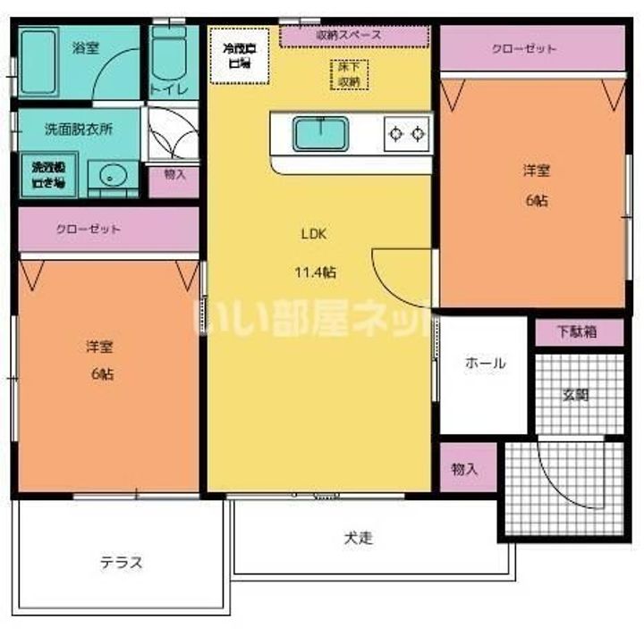 千葉県市原市君塚3(一戸建)の賃貸物件の間取り