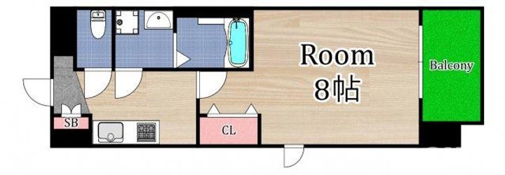 レジュールアッシュ都島の間取り