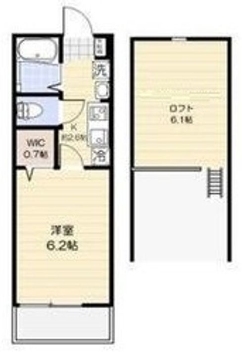 東京都北区志茂1(アパート)の賃貸物件の間取り