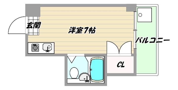 アプトン新大阪の間取り