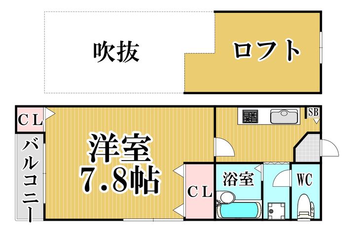 福岡県福岡市城南区別府3(アパート)の賃貸物件の間取り