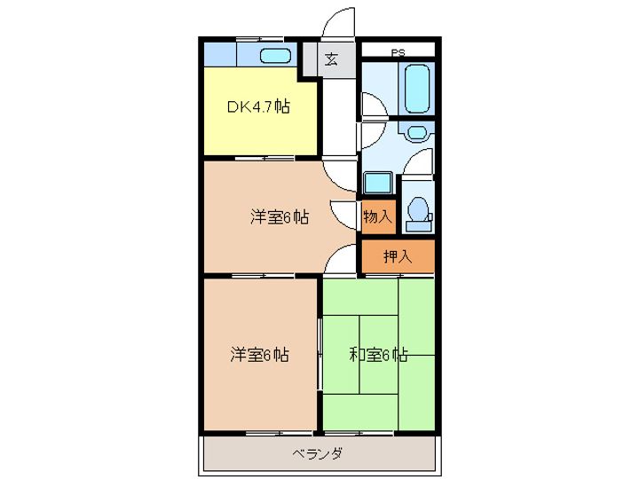Florence吉野の間取り